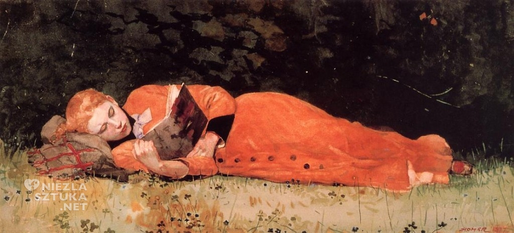 Winslow Homer Nowa powieść 1877