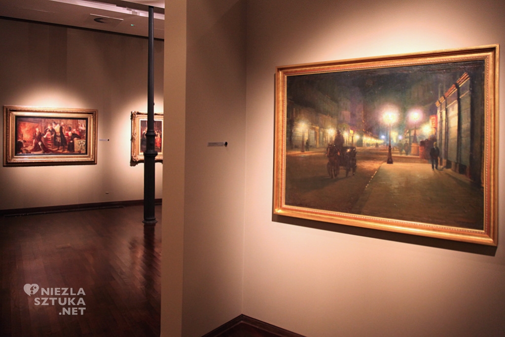 Ludwik de Laveaux, Paryż w nocy, Muzeum Pałac Herbsta, sztuka polska, muzea polskie, Niezła Sztuka