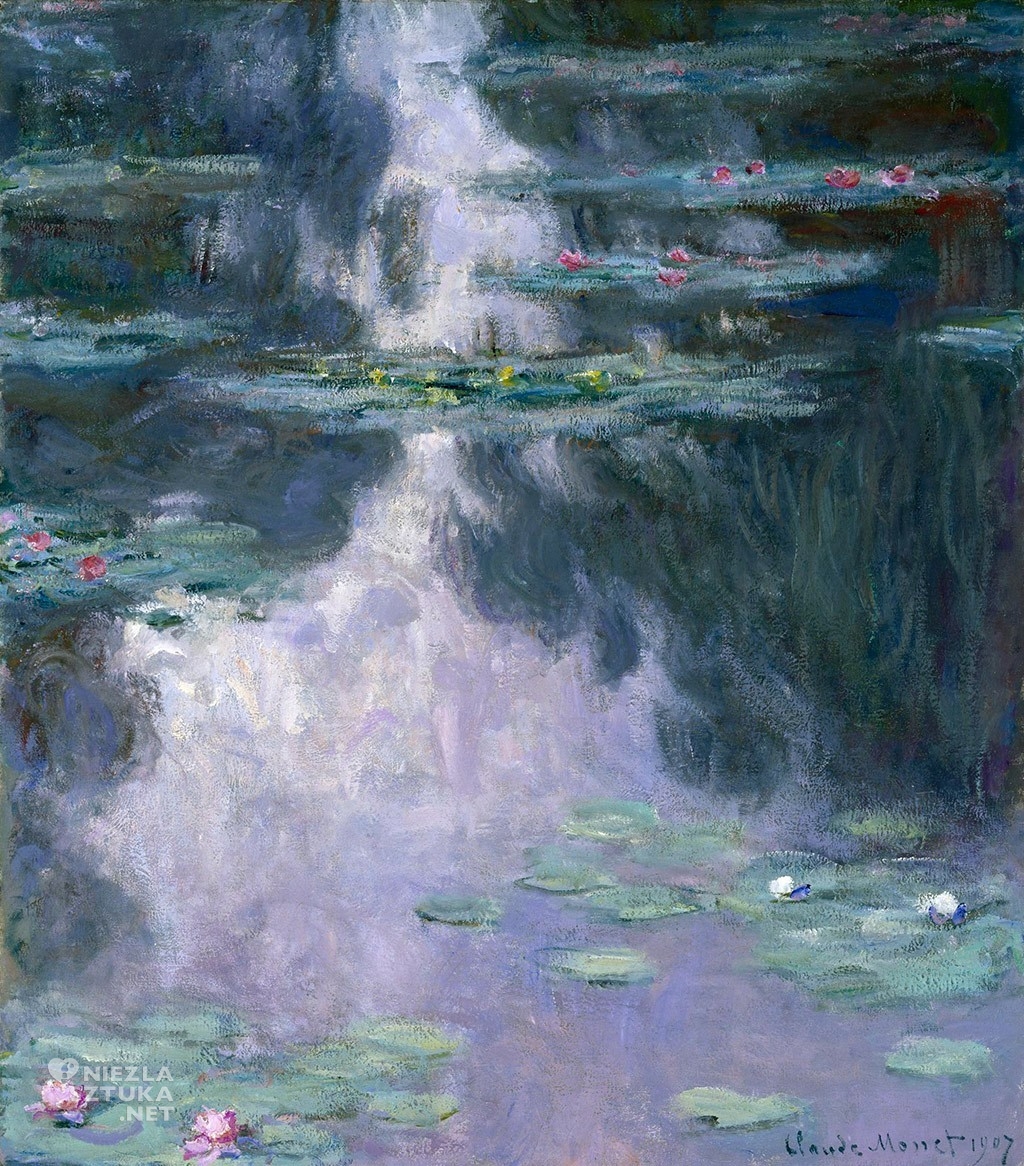 Claude Monet Lilie wodne, 1907, Museum of Fine Arts Huston