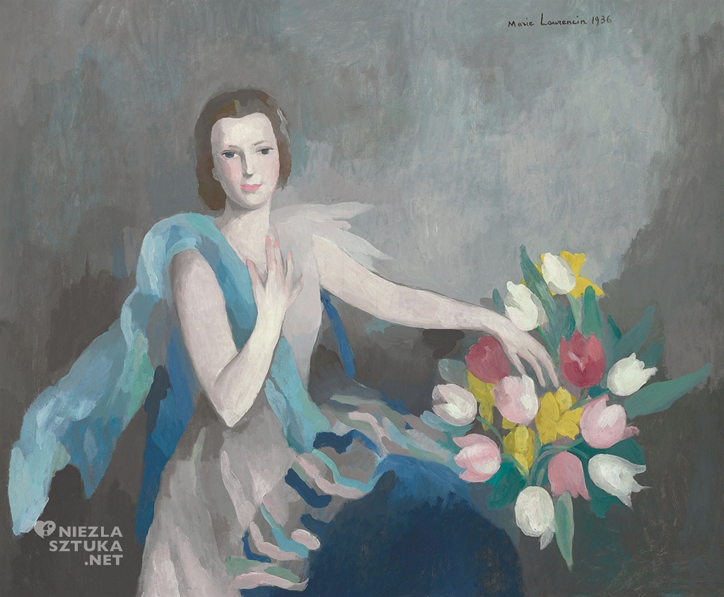 Marie Laurencin <em>Kobieta z tulipanami</em> | 1936, christies.com