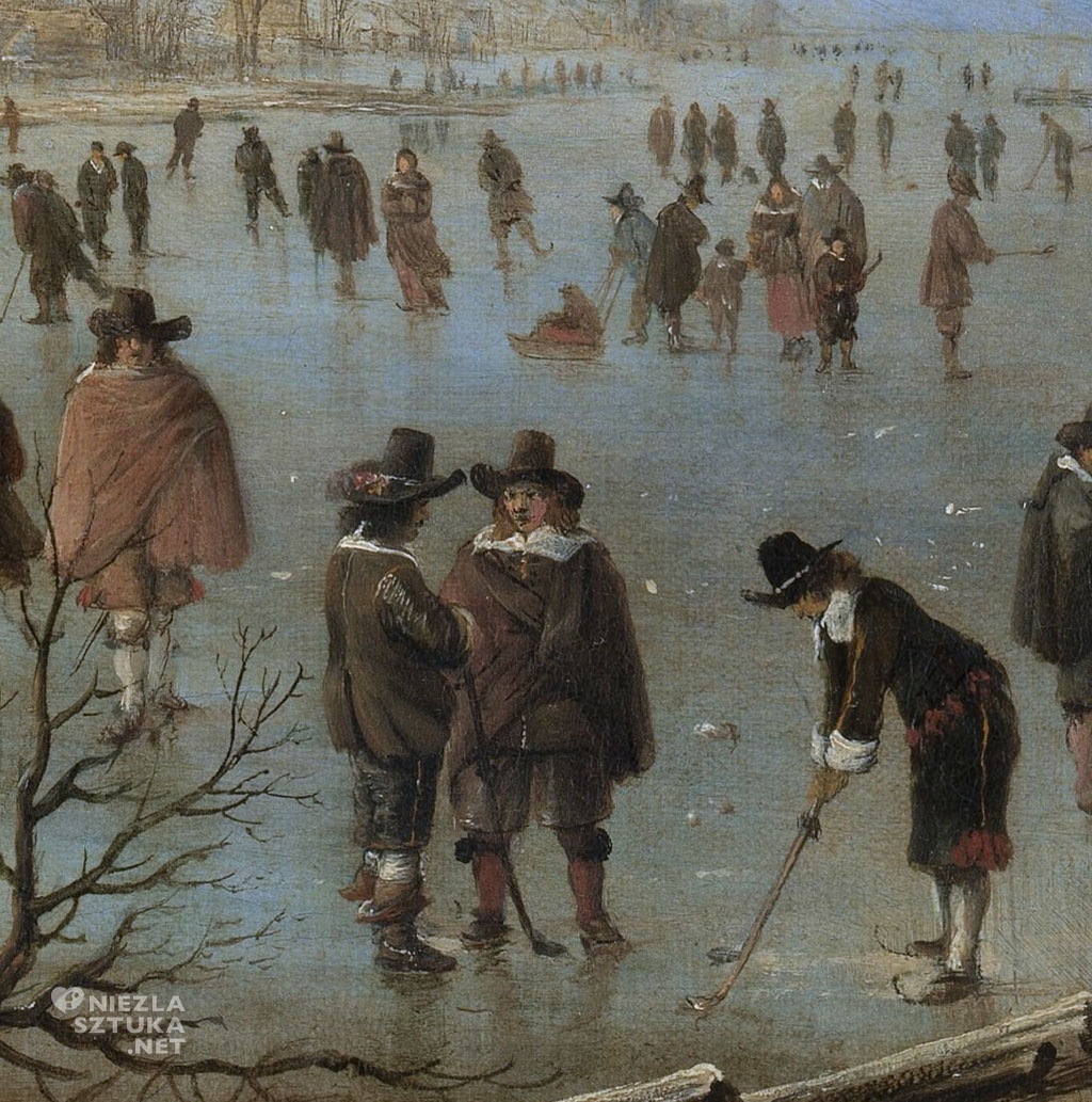 Aert van der Neer Widok rzeki zimą, detal | ok. 1655 - ok. 1660, Rijksmuseum, Amsterdam