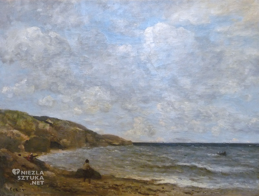 Jean-Baptiste-Camille Corot Plaża w Normandii | ok. 1872-1874