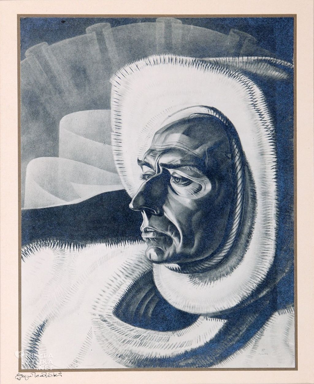 Stanisław Szukalski, Portret Svenda Lassena, 1934