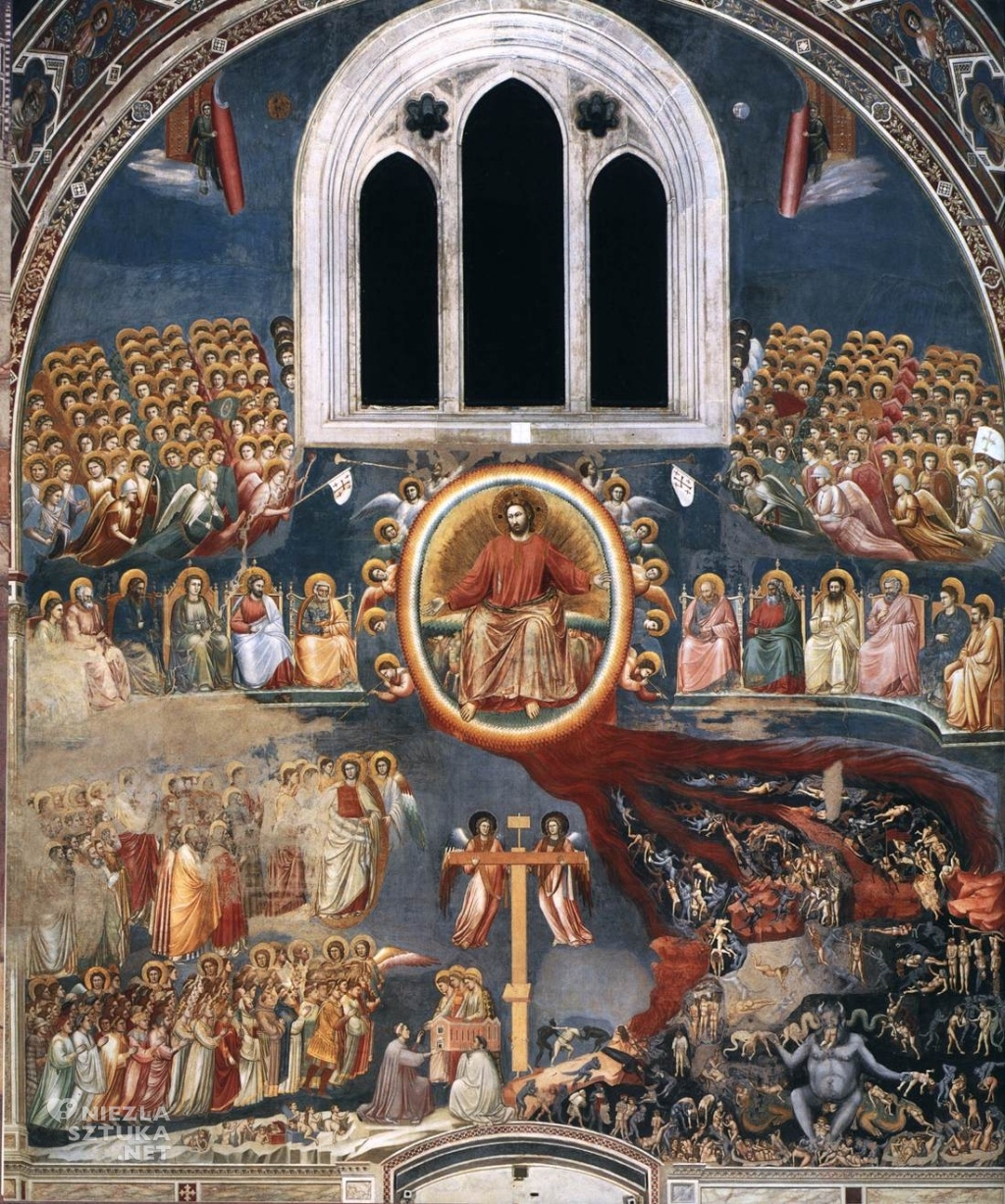Giotto di Bondone Sąd Ostateczny ǀ ok. 1305, fresk z Kaplicy Scrovegnich (Padwa)