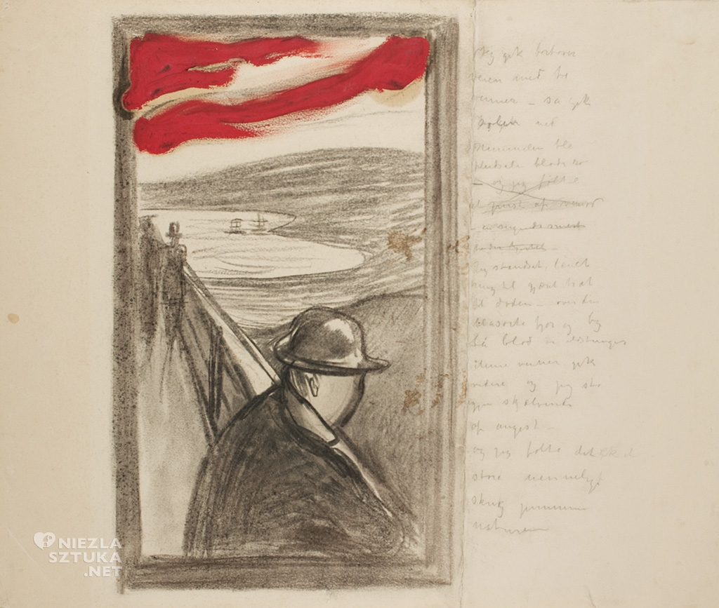 Edvard Munch, Rozpacz, szkic | 1891–92, Munch Museum.