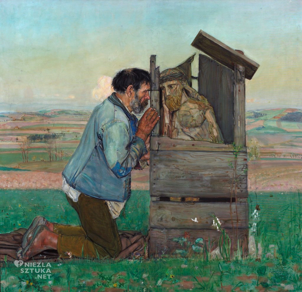 Wlastimil Hofman Spowiedź, 1906, olej, płótno; 139,5 x 146 cm, Muzeum Narodowe w Warszawie
