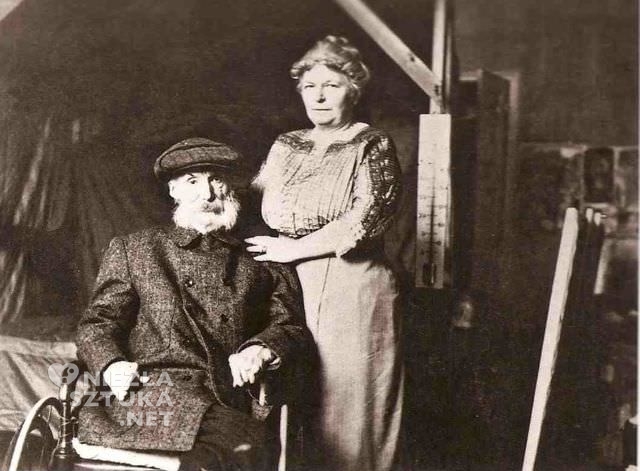 Renoir i Aline w pracowni