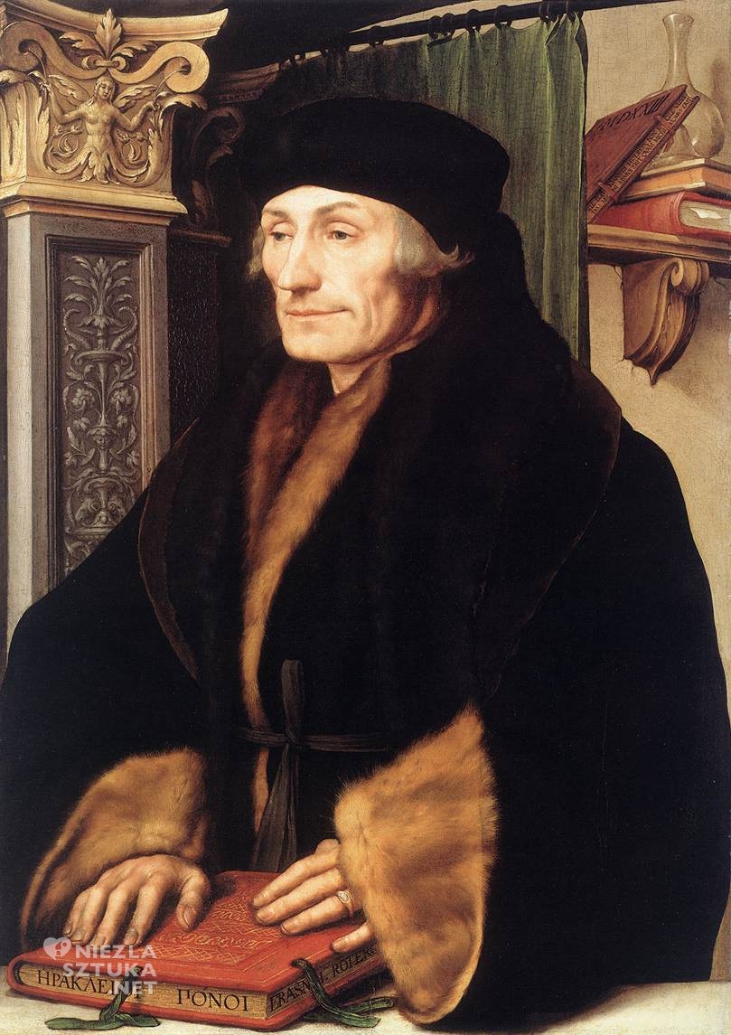 Hans Holbein Młodszy Portret Erazma z Rotterdamu | 1523, National Gallery, Londyn