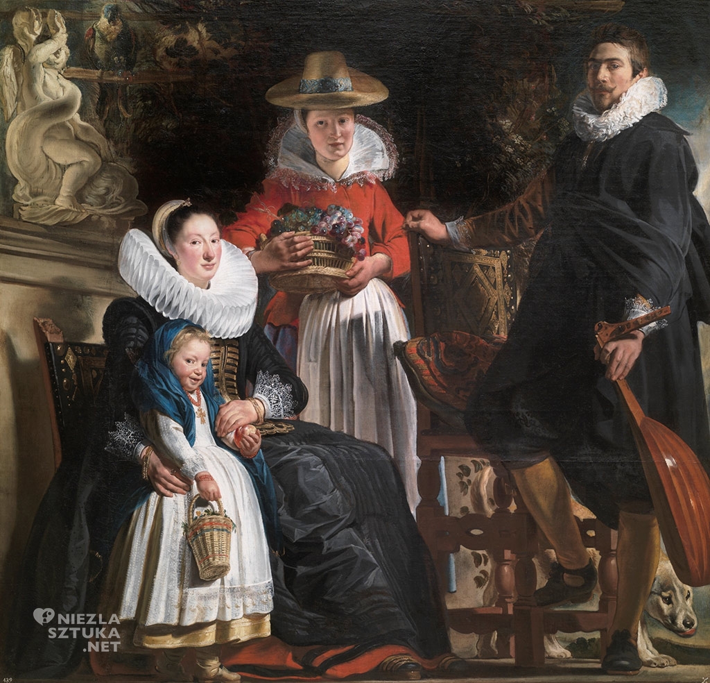 Jacob Jordaens Autoportret artysty z rodziną,amulety w sztuce