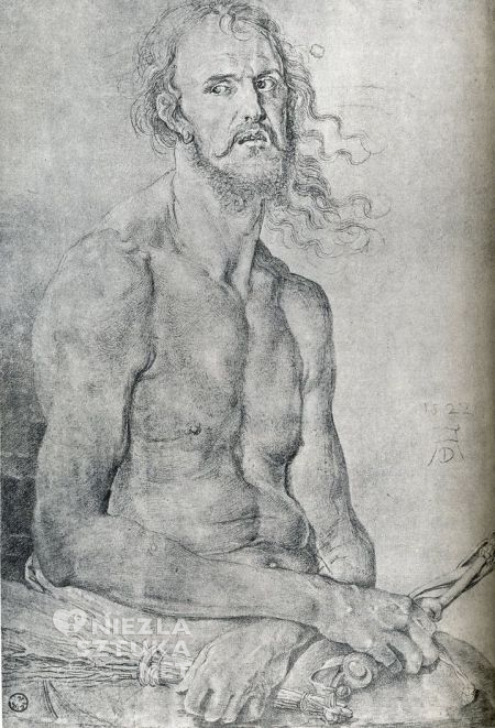 Albrecht Dürer Autoportret Mąż Boleści