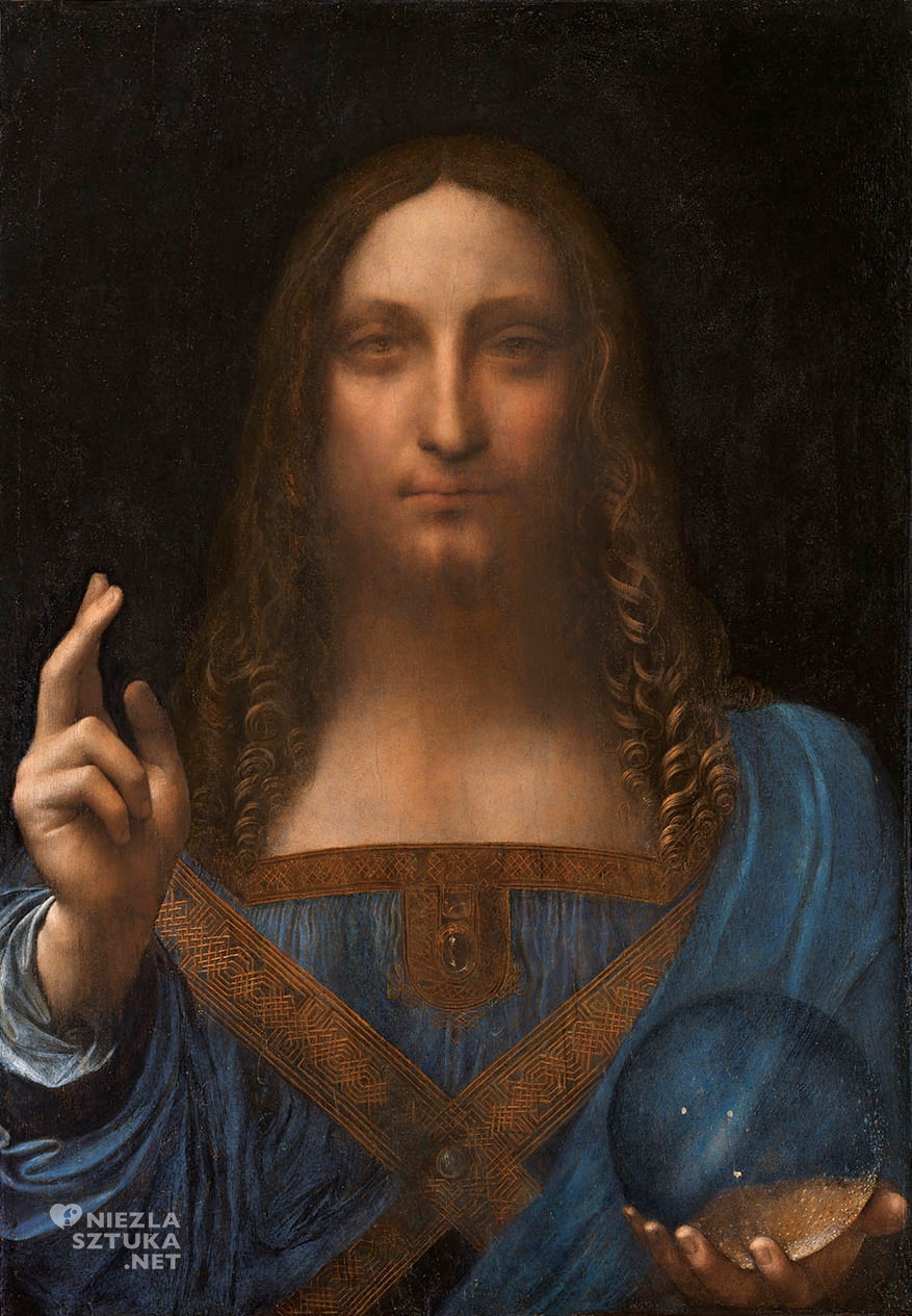 Leonardo da Vinci <em>Salvator Mundi</em> |olej na desce, 45,4 × 65,6 cm, ok. 1490–1519, prywatna kolekcja, fot. Christies