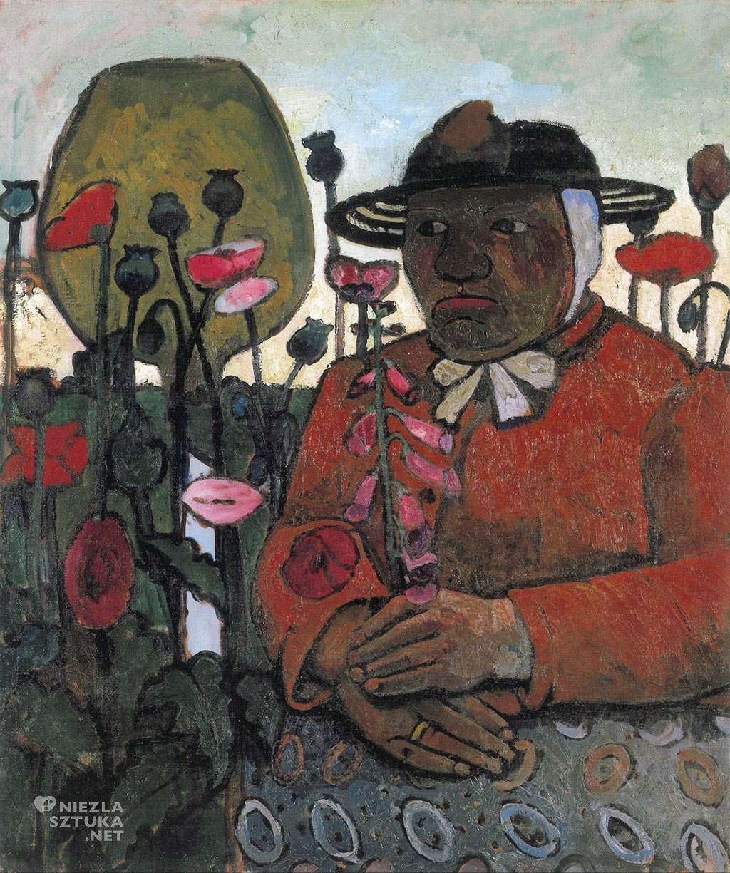 Paula Modersohn-Becker, Autoportret , niemieckie malarstwo, ekspresjonizm, Niezła sztuka