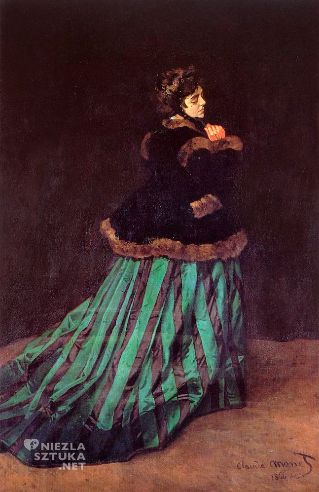 Claude Monet, Kobieta w zielonej sukni 