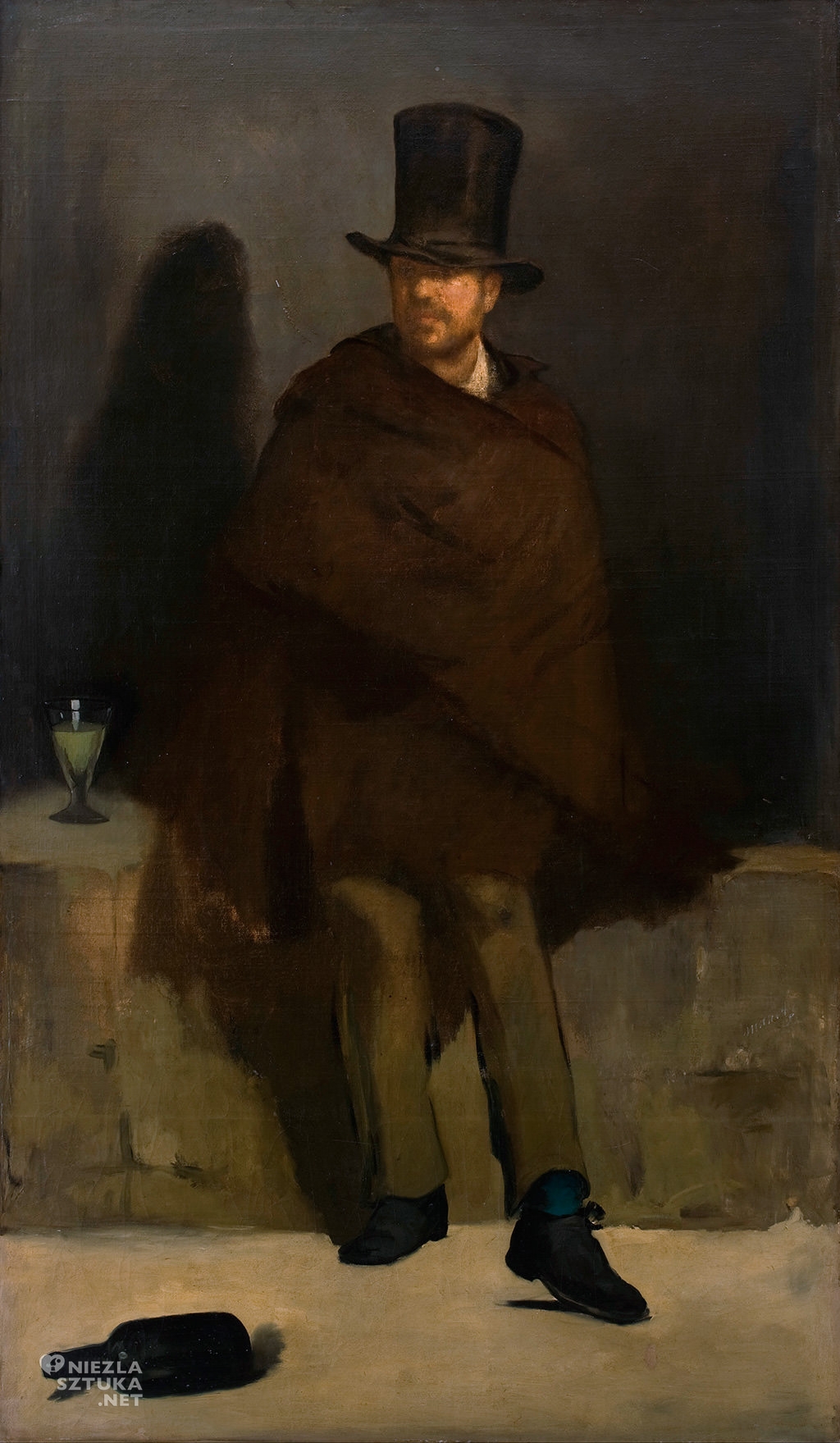 Édouard Manet, Pijący absynt |1859, olej, płótno, Ny Carlsberg Glyptotek w Kopenhadze