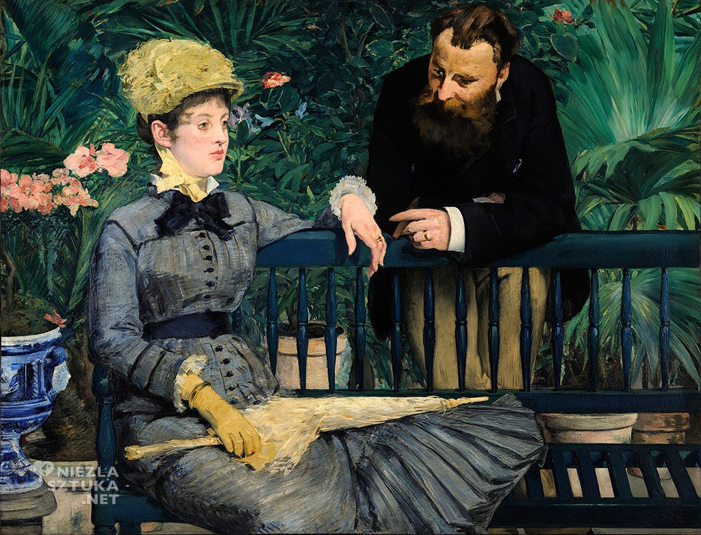 Édouard Manet, W oranżerii, impresjonizm