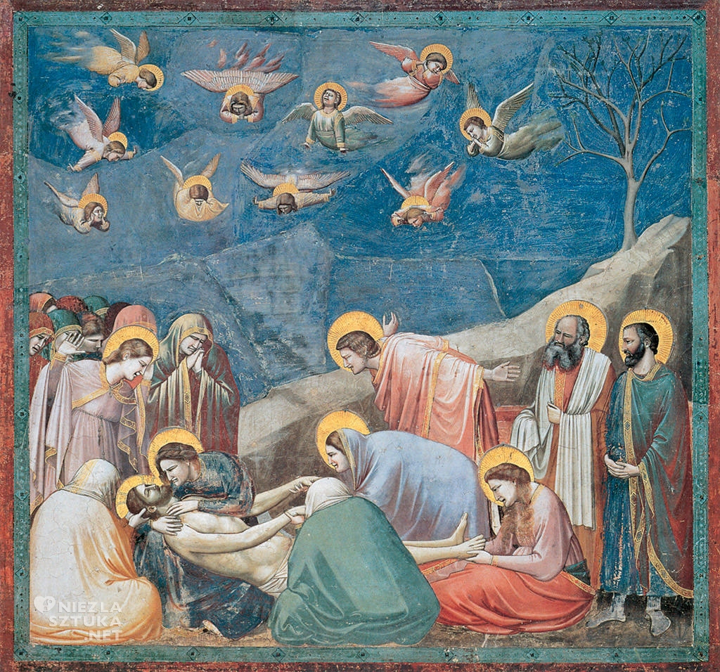 Giotto di Bondone Opłakiwanie fresk Padwa, kaplica Scrovegnich
