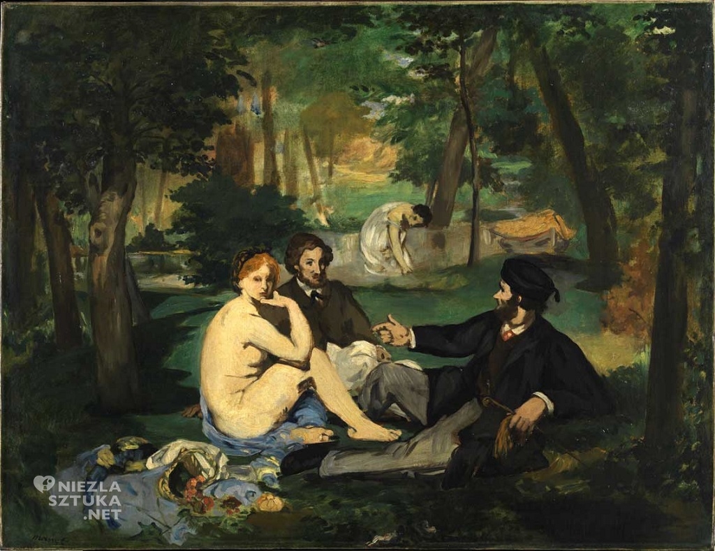 Édouard Manet śniadanie na trawie szkic londyn, Niezła sztuka