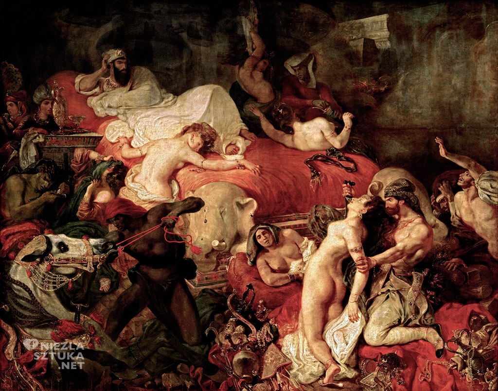 Eugène Delacroix Śmierć Sardanapala Luwr Niezła sztuka