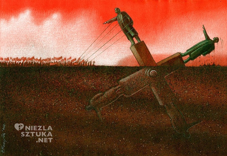 Paweł Kuczyński Rysunek satyryczny