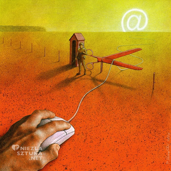 Paweł Kuczyński Rysunek satyryczny