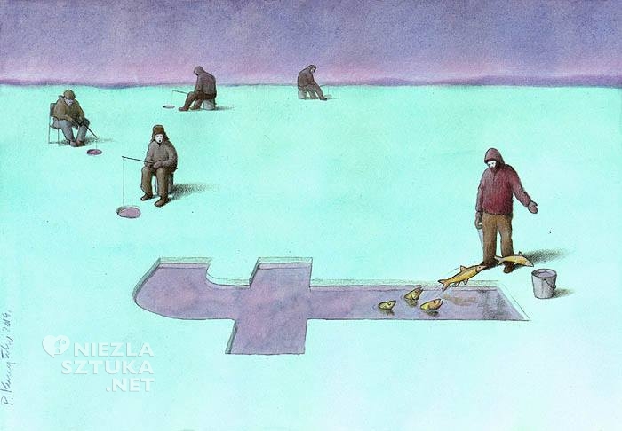 Paweł Kuczyński Rysunek satyryczny