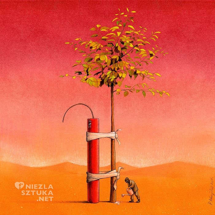 Paweł Kuczyński Rysunek satyryczny