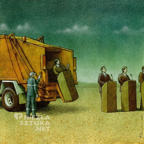 Paweł Kuczyński Rysunek satyryczny