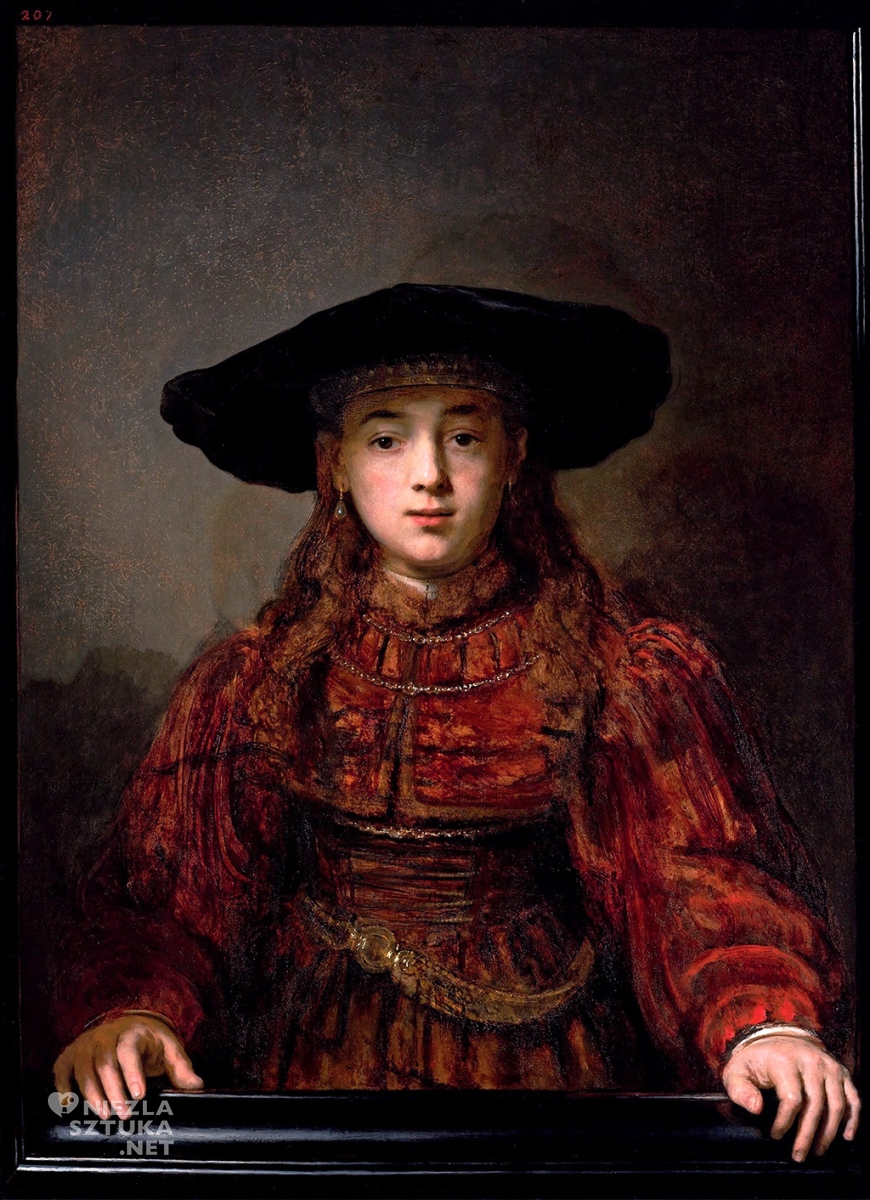 rembrandt, dziewczyna w ramie obrazu, polskie Rembrandty, Niezła sztuka