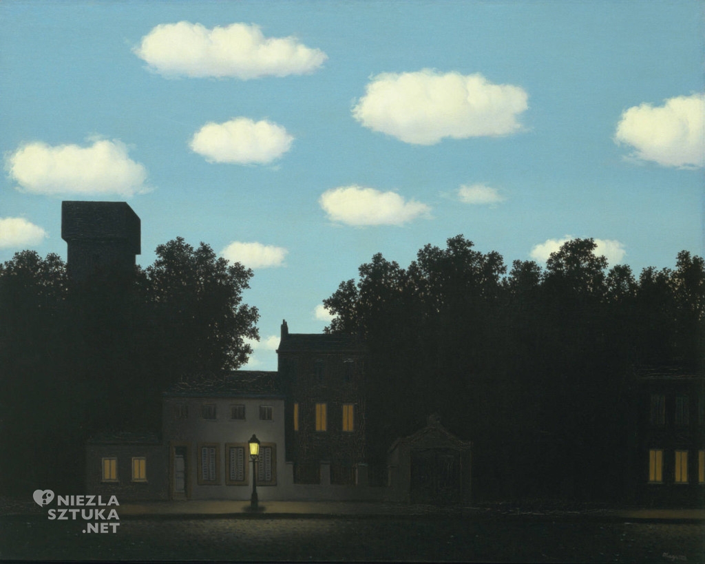 René Magritte, Królestwo świateł, surrealizm, belgijski malarz, Niezła Sztuka