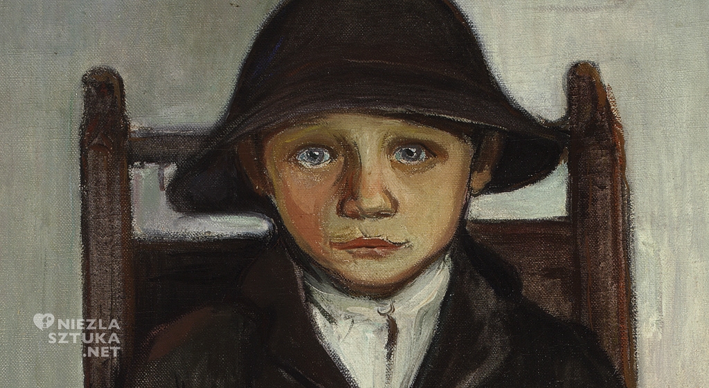 Władysław Ślewiński, Sierota, detal, malarstwo polskie, sztuka polska, Niezła Sztuka