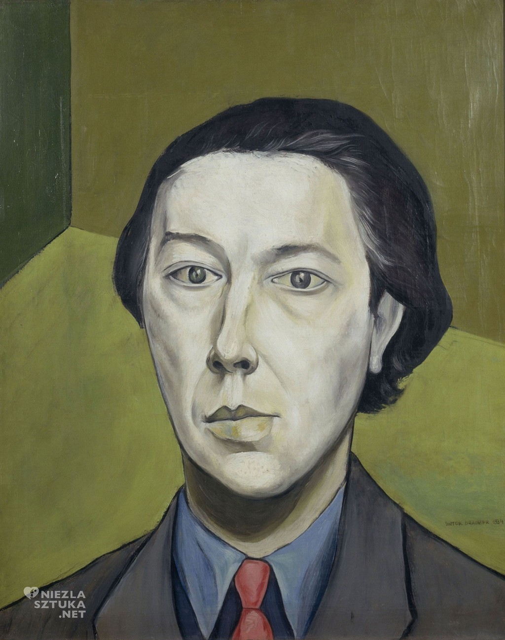 Victor Brauner, Portret André Bretona, portret pisarza, surrealizm, Niezła Sztuka