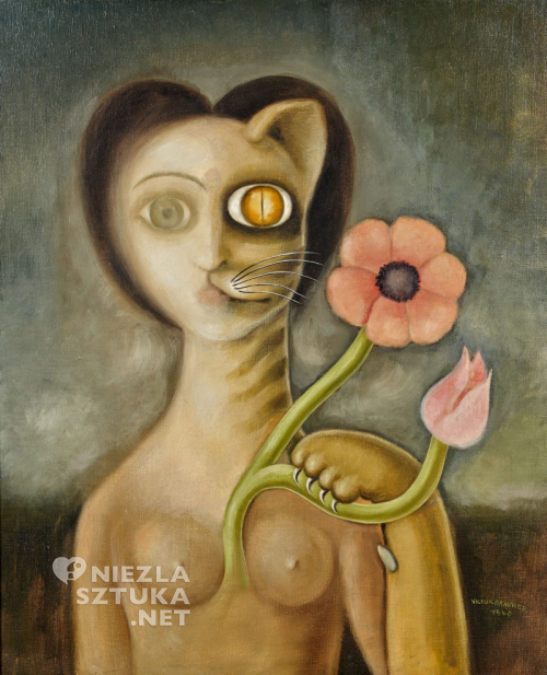Victor Brauner, Kobieta kot, surrealizm, Niezła Sztuka