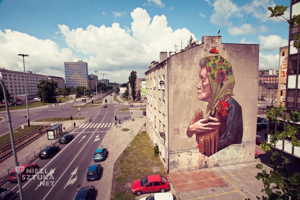Etam Cru, street art, mural, Łódź, Niezła Sztuka