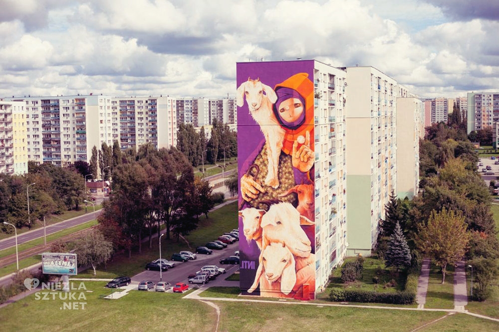 Inti, Galeria Urban Forms, mural, street art, Łódź, Niezła Sztuka