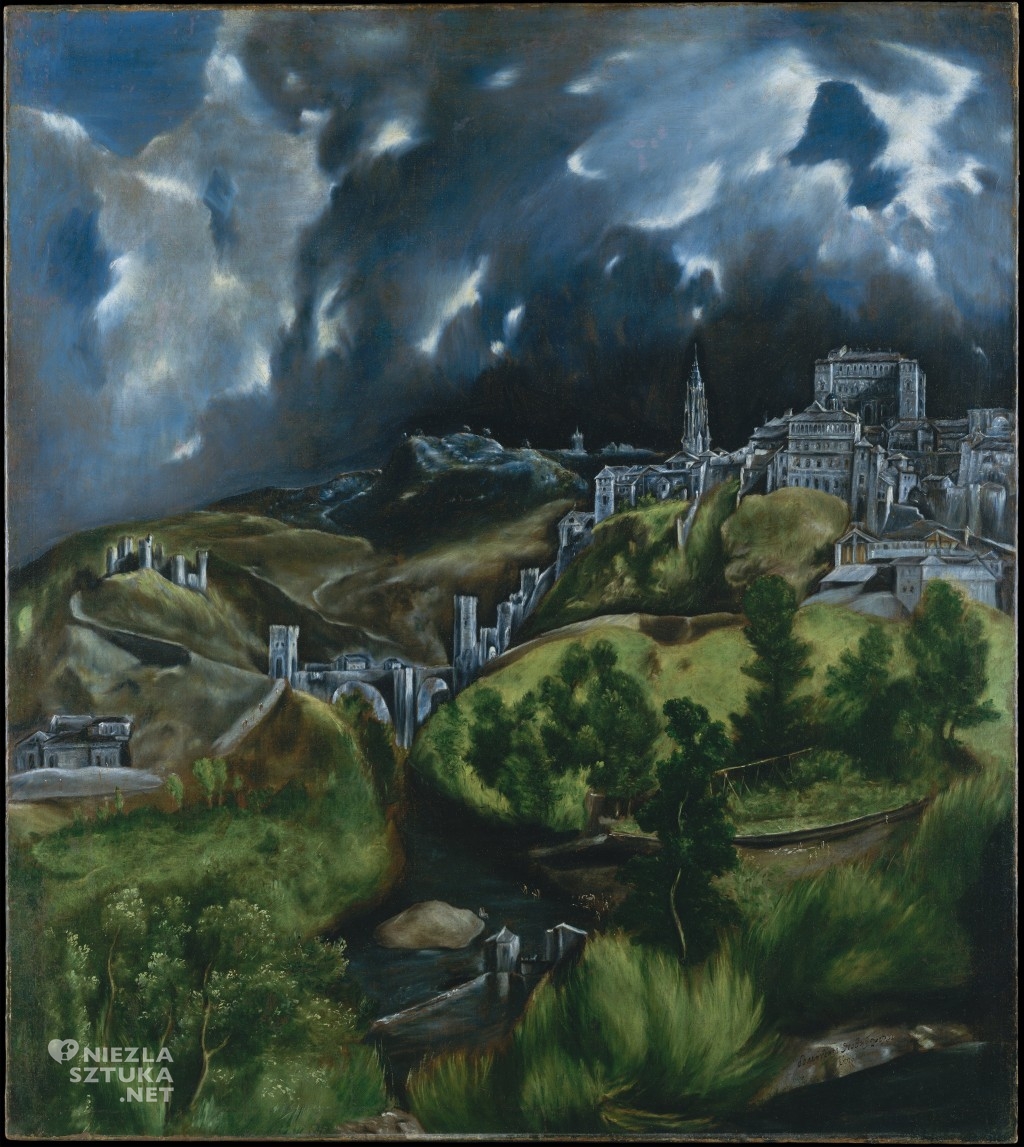 El Greco, Widok Toledo, nokturn, sztuka hiszpańska, Niezła Sztuka
