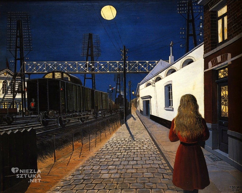 Paul Delvaux Samotność, 1955