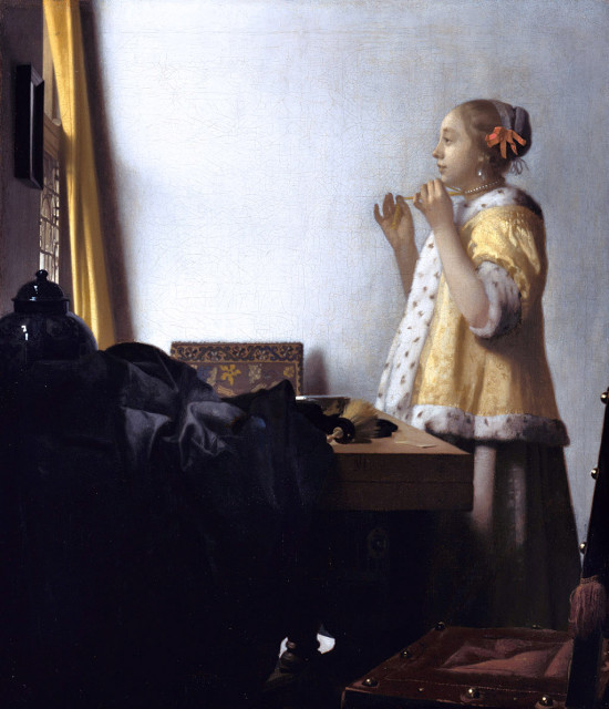 Johannes Vermeer, Sznur pereł, Gemaldegalerie, Berlin, Niezła sztuka