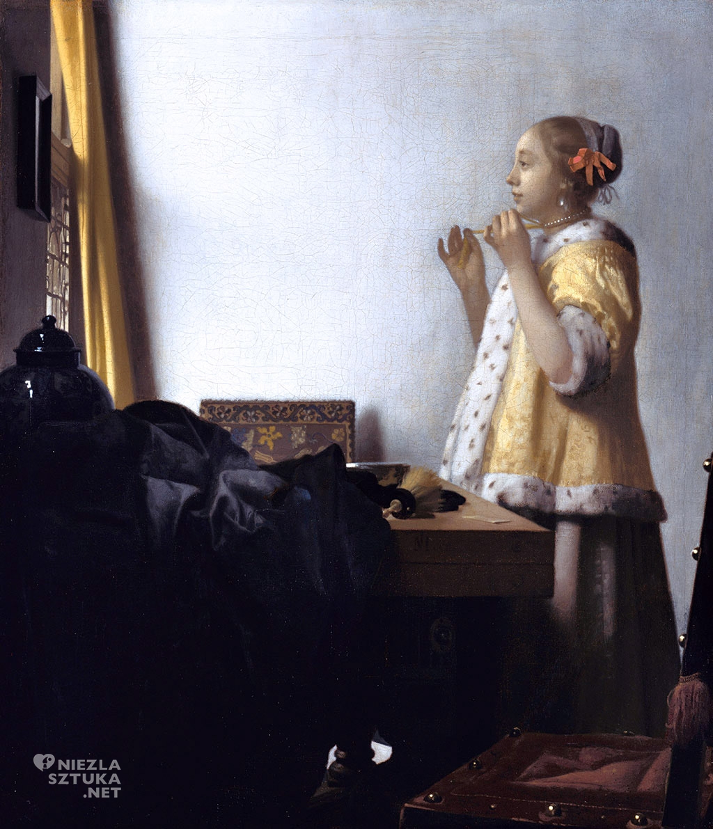 Johannes Vermeer, Sznur pereł, Gemaldegalerie, Berlin, Niezła sztuka
