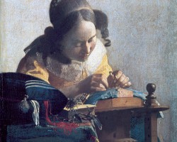Johannes Vermeer, Koronczarka, Luwr, Niezła sztuka