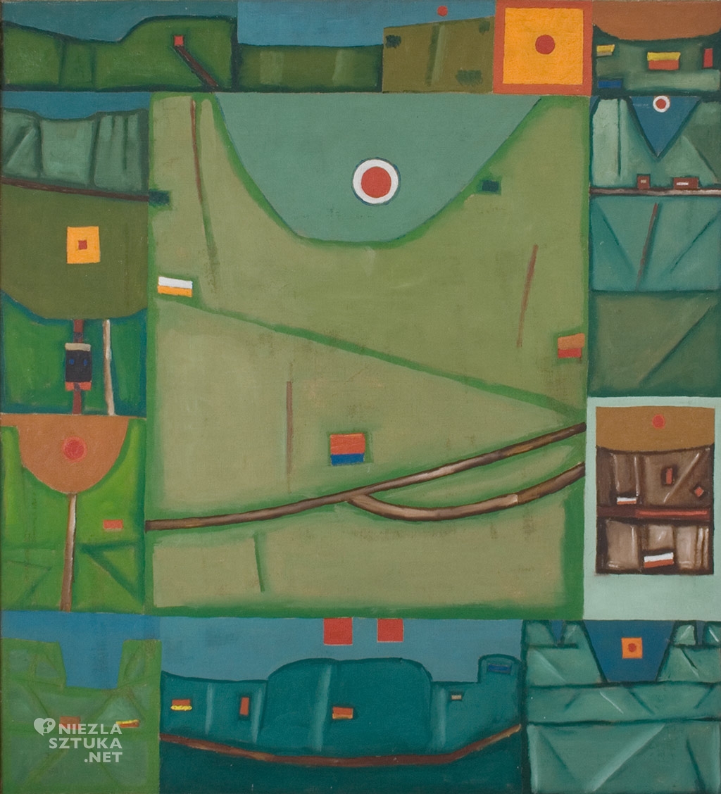 Jerzy Nowosielski, Wschód w Bieszczadach, Gładykowski, malarstwo polskie, sztuka polska, Bieszczady, niezła sztuka