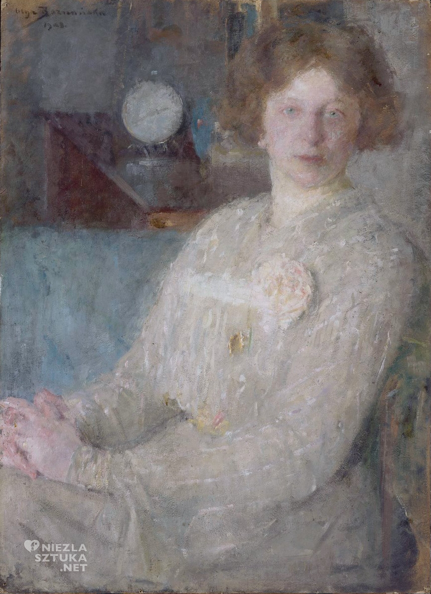 Olga Boznańska, Portret panny Dygat, Musee d'Orsay, sztuka polska, malarstwo polskie, Niezła sztuka