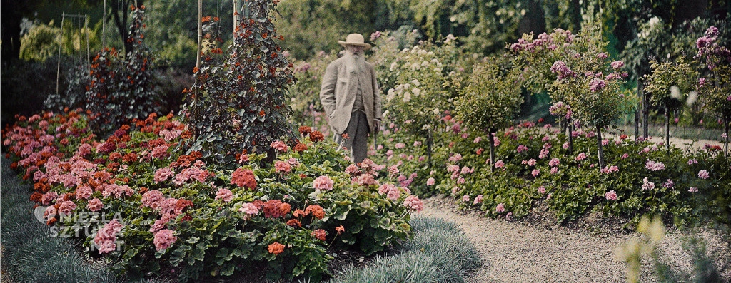 Monet w swoim ogrodzie, Giverny archiwum, fotografia, niezła sztuka