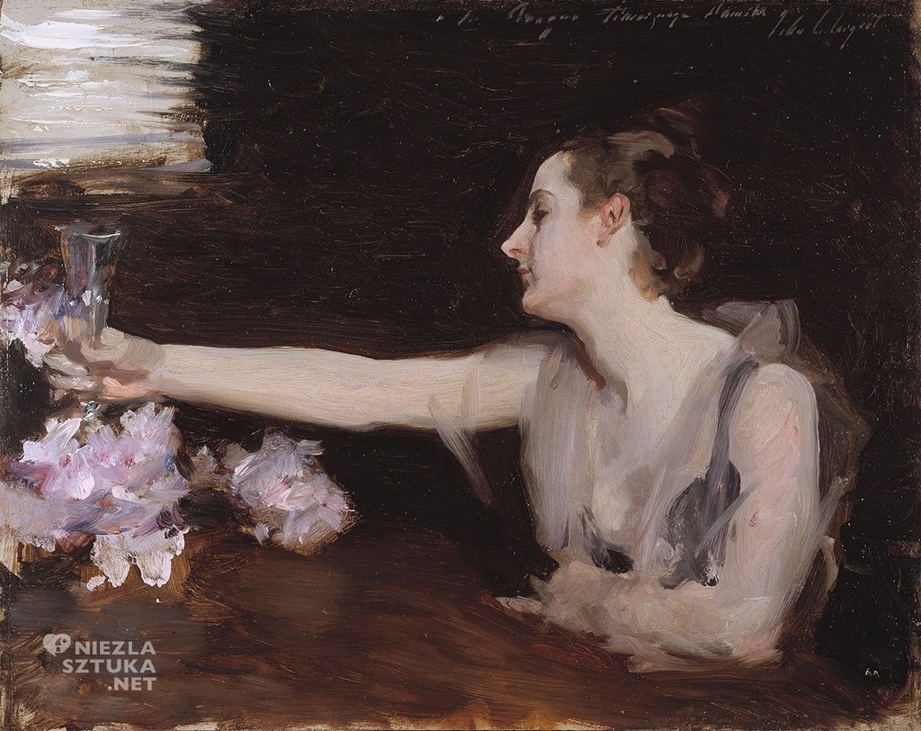 John Singer Sargent, Pani Gautreau wznosząca toast, Isabella Stewart Gardner Museum, niezła sztuka