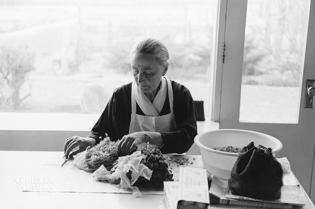 Georgia O'Keeffe w swoim domu w Nowym Meksyku, Georgia O'Keeffe, Dom Georgii O'Keeffe w Nowym Meksyku, Georgia O'Keeffe, amerykańska artystka, kobiety w sztuce, malarka, Niezła sztuka