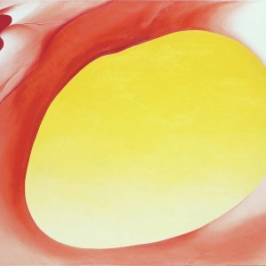 Georgia O'Keeffe, Pelvis Series Red with Yellow, amerykańska artystka, amerykańska sztuka, kobiety w sztuce, malarka, Niezła Sztuka