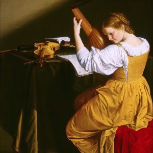 Orazio Gentileschi, Lutnistka, barok, sztuka włoska, Niezła sztuka