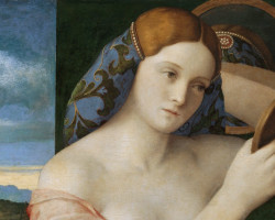 Giovanni Bellini Toaleta młodej kobiety, detal | 1515, olej na płótnie, 62 × 79 cm, Muzeum Historii Sztuki w Wiedniu