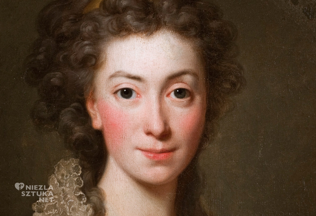 Alexander Roslin Portret Izabeli z Flemingów Czartoryskiej, detal | 1794, olej na płótnie, 63,5 × 52 cm, Muzeum Narodowe w Krakowie, nr inw. MNK XII-a-616