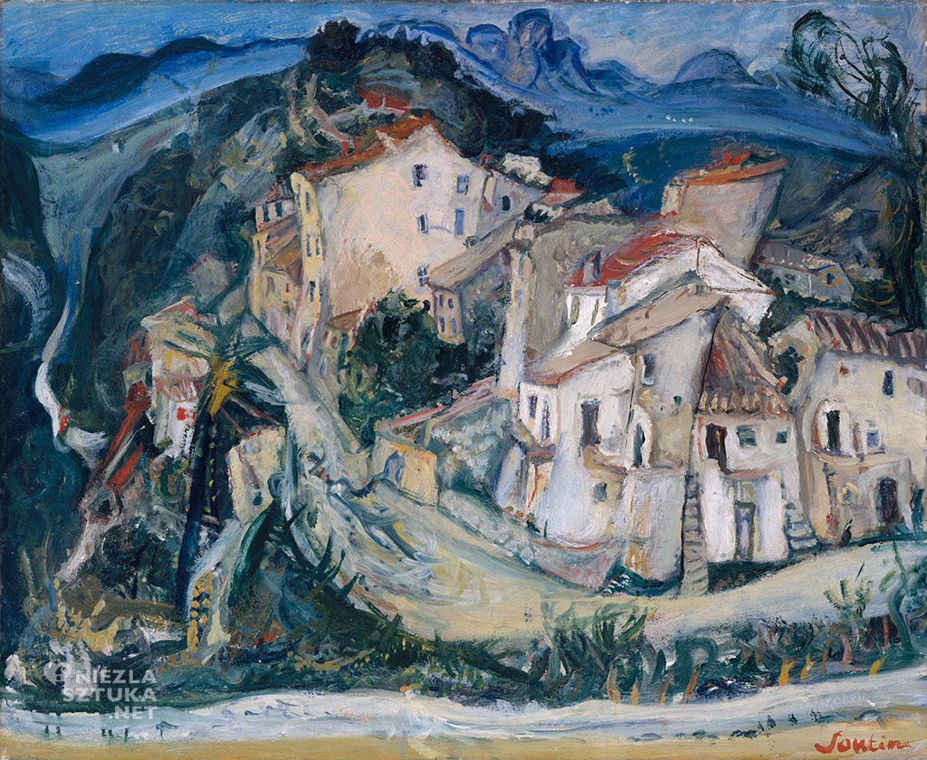 Chaim Soutine, Widok Cagnes, ekspresjonizm, niezła sztuka