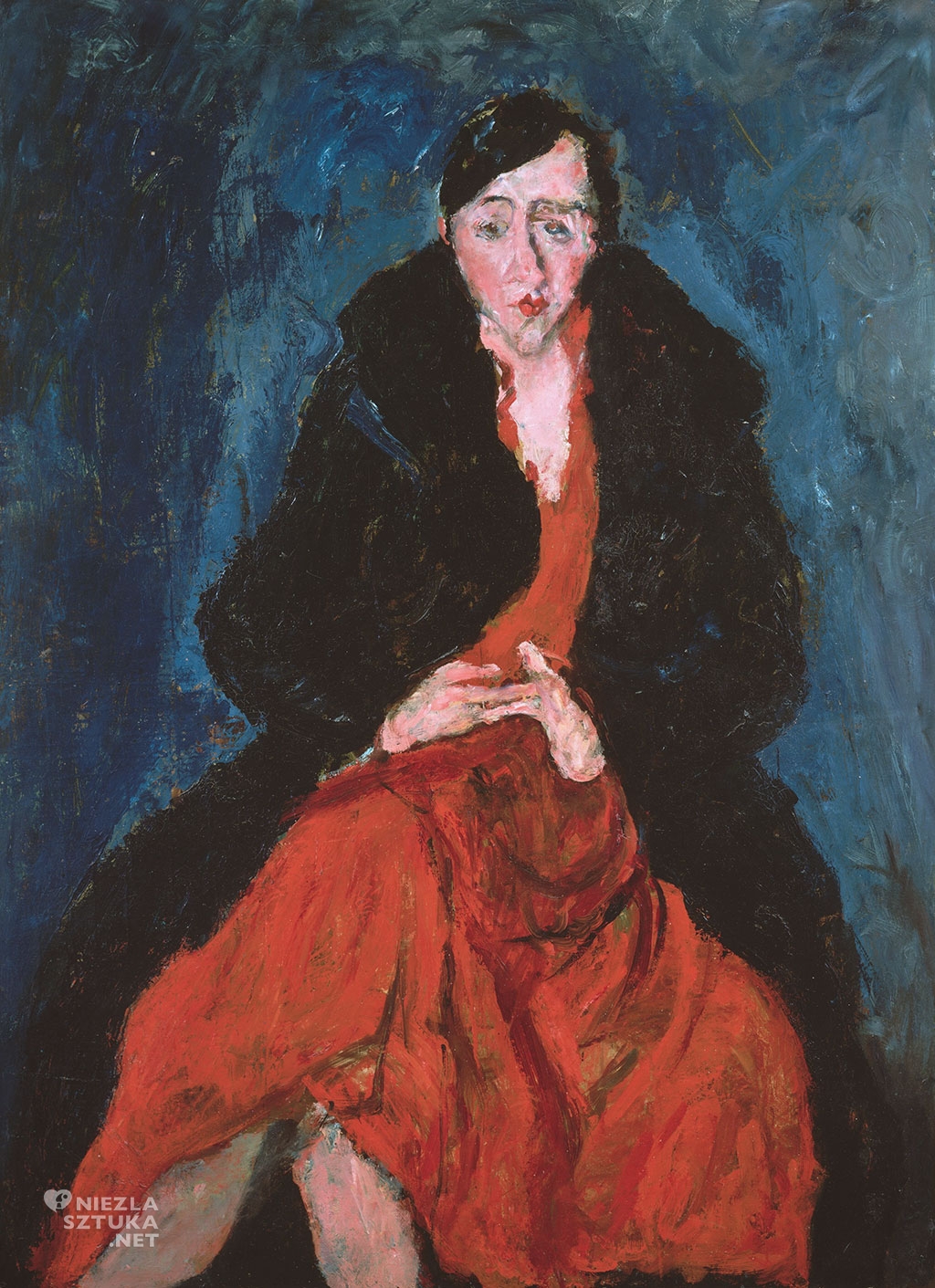 Chaim Soutine, Portret Madeleine Castaing, ekspresjonizm, sztuka francuska, żydowski artysta, niezła sztuka